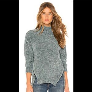 Gray chenille mock turtleneck sweater.Bought from Revolve